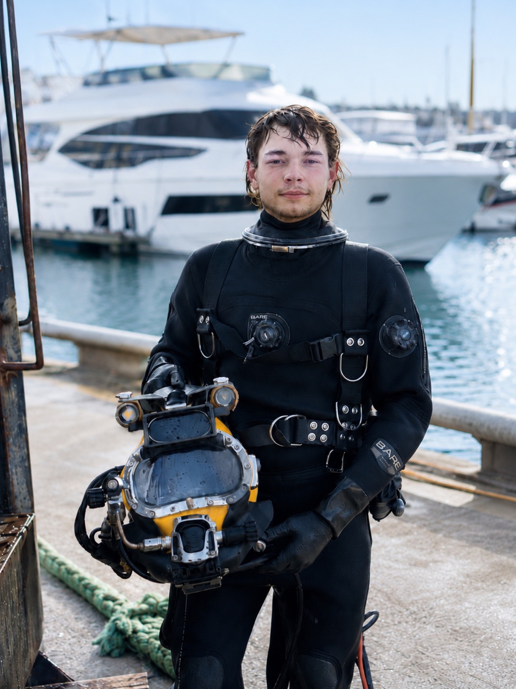 Ethen Dickinson, commercial diver at Sea Strong Marine.